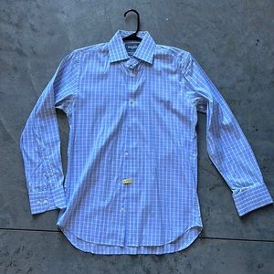 Bonobos mens slim fit button down dress shirt.